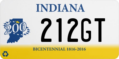 IN license plate 212GT