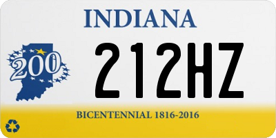 IN license plate 212HZ