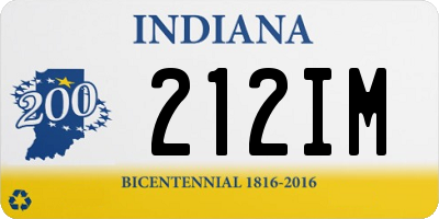 IN license plate 212IM