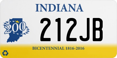 IN license plate 212JB