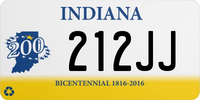 IN license plate 212JJ