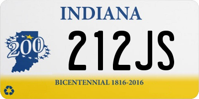 IN license plate 212JS