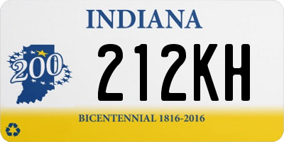 IN license plate 212KH