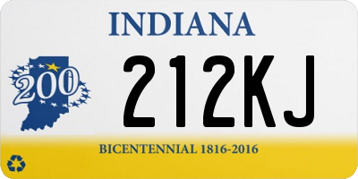 IN license plate 212KJ