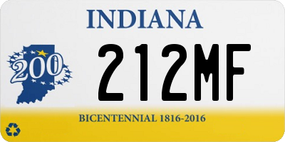 IN license plate 212MF