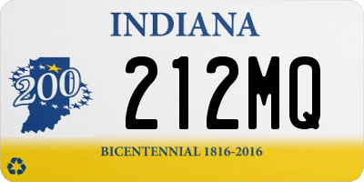 IN license plate 212MQ