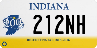 IN license plate 212NH