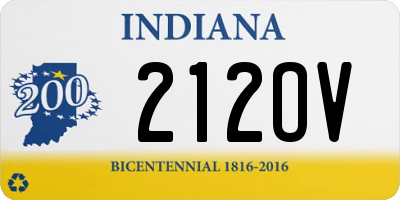 IN license plate 212OV