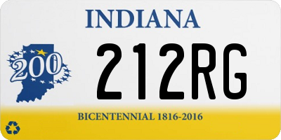 IN license plate 212RG