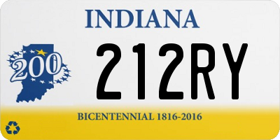 IN license plate 212RY