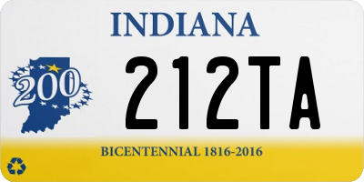 IN license plate 212TA