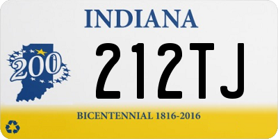 IN license plate 212TJ