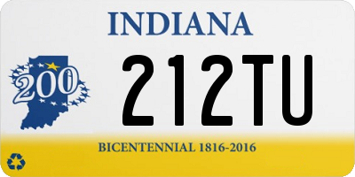 IN license plate 212TU