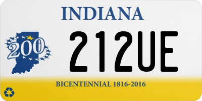 IN license plate 212UE