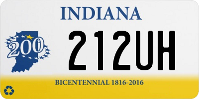 IN license plate 212UH