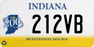 IN license plate 212VB