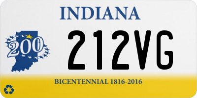 IN license plate 212VG