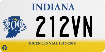 IN license plate 212VN