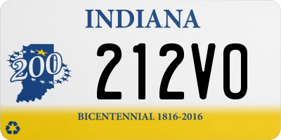 IN license plate 212VO