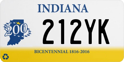 IN license plate 212YK