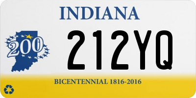 IN license plate 212YQ