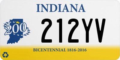 IN license plate 212YV