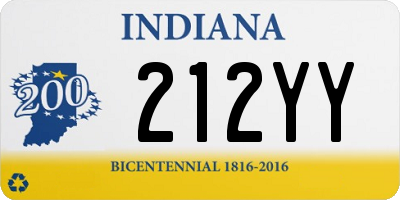 IN license plate 212YY