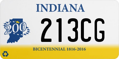 IN license plate 213CG