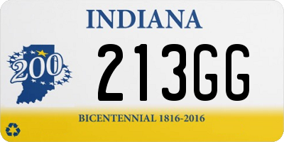 IN license plate 213GG