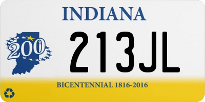 IN license plate 213JL