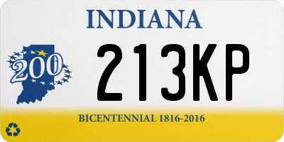 IN license plate 213KP