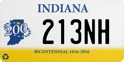 IN license plate 213NH