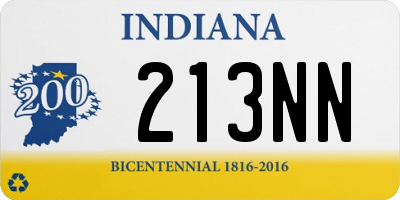 IN license plate 213NN