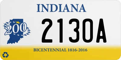 IN license plate 213OA