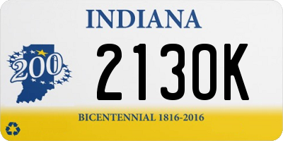 IN license plate 213OK