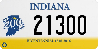 IN license plate 213OO