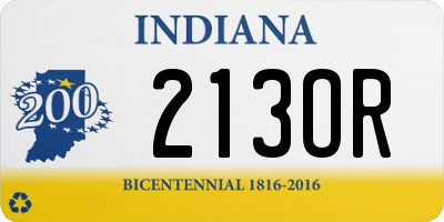 IN license plate 213OR