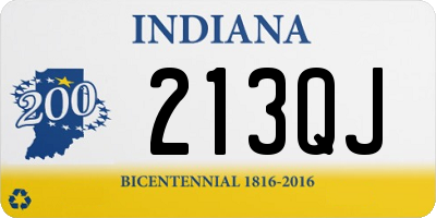 IN license plate 213QJ