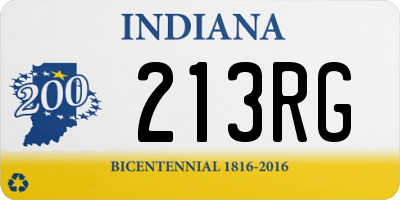 IN license plate 213RG