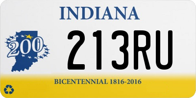 IN license plate 213RU