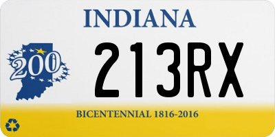 IN license plate 213RX