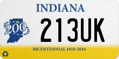 IN license plate 213UK