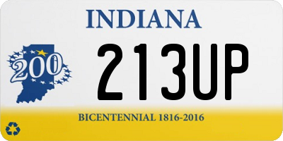 IN license plate 213UP