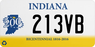 IN license plate 213VB