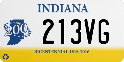 IN license plate 213VG
