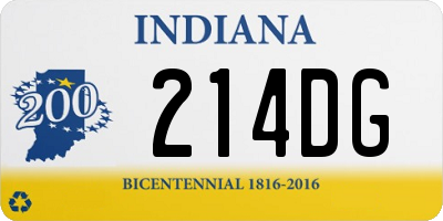 IN license plate 214DG