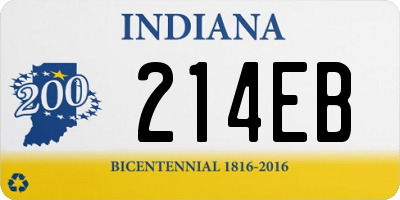 IN license plate 214EB