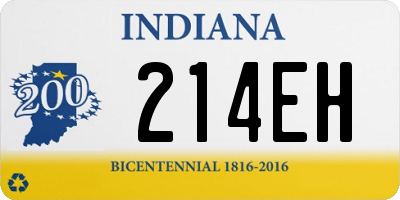 IN license plate 214EH