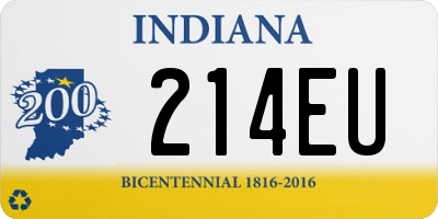 IN license plate 214EU