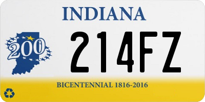 IN license plate 214FZ